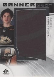 2022-23 SP Game Used 2022 NHL All-Star Game Banner Year Relics Trevor Zegras #BYAS-TZ card