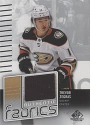 2022-23 SP Game Used Authentic Fabrics Trevor Zegras #AF-TZ card
