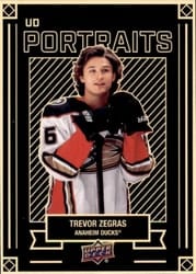 2022-23 Upper Deck UD Portraits Trevor Zegras #P-20 card