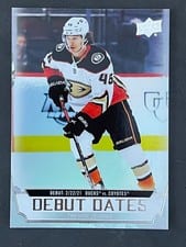 2022 Upper Deck Debut Dates Trevor Zegras #DD-13 card