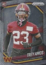 2025 Panini Prizm Base Set Trey Amos #400 card