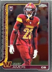 2025 Topps Chrome Base Set Trey Amos #371 card