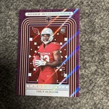 2024 Panini Photogenic Rookie Introductions Trey Benson #19 card
