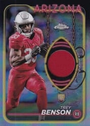 2024 Topps Chrome Topps Chrome Rookie Relics Trey Benson #CRR-TB card