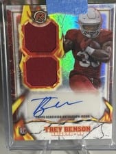 2024 Topps Resurgence Ignite Rookie Relic Autographs Trey Benson #IPA-TB card