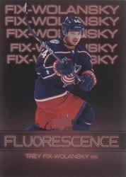 2022-23 Upper Deck Flourescence Gold Parallel Trey Fix-Wolansky #F-22 card
