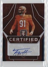 2024 Panini Totally Certified Certified Competitor Autographs Trey Hendrickson #16 card