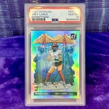 2021 Donruss Downtown Trey Lance #DT-35 card