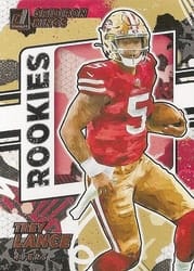 2021 Donruss Rookie Gridiron Kings Trey Lance #RGK-TLA card