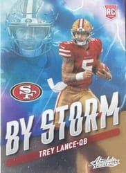 2021 Panini Absolute By Storm Trey Lance #3 card