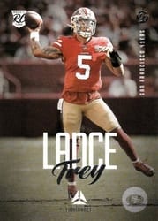 2021 Panini Chronicles Luminance Update Rookies Trey Lance #204 card