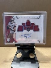 2021 Panini Chronicles Momentum Triple Jersey Autographs Trey Lance #MJA-TLA