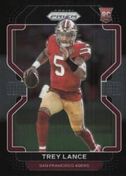 2021 Panini Chronicles Prizm Black Trey Lance #PB-4 card