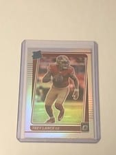 2021 Panini Donruss Optic Trey Lance Blue Hyper #203 card