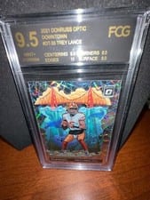 2021 Panini Donruss Optic Downtown Trey Lance #DT-35 card