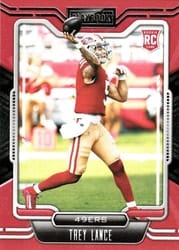 2021 Panini Playbook Base Set Trey Lance #103 card