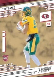 2021 Panini Prestige Base Set Trey Lance #204 card