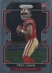 2021 Panini Prizm Base Set Trey Lance #333 card