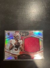 2021 Panini Select Jumbo Rookie Swatch Trey Lance #JS-TLA card