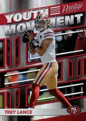 2022 Panini Prestige Youth Movement Trey Lance #YM-9 card