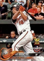 2018 Topps Opening Day Base Set Trey Mancini #18 card