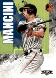 2019 Topps Fire Base Set Trey Mancini #110 card