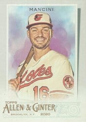 2020 Topps Allen & Ginter Base Set Trey Mancini #286 card