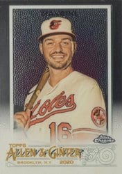 2020 Topps Allen & Ginter Chrome Base Set Trey Mancini #286 card