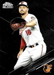 2020 Topps Chrome Black Base Set Trey Mancini #84 card