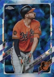 2021 Topps Chrome Sapphire Edition Base Set Trey Mancini #573 card