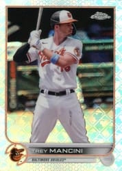 2022 Topps Chrome Logofractor Edition Base Set Trey Mancini #73 card