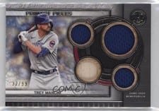2022 Topps Museum Collection Single-Player Primary Pieces Quad Relics Trey Mancini #SPPPQR-TM card