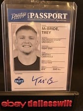 2022 Panini Prestige NFL Passport Signatures Trey McBride #NPS-TM card
