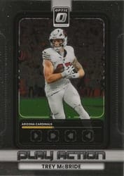 2025 Donruss Optic Play Action Trey McBride #8 card