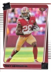 2021 Clearly Donruss Base Set Trey Sermon #79 card