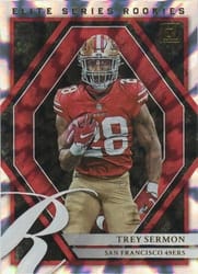 2021 Donruss Elite Series Rookies Trey Sermon #ESR-TSE card