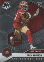 2021 Panini Mosaic Base Set Trey Sermon #255 card