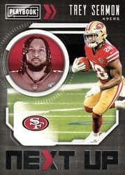 2021 Panini Playbook Next Up Trey Sermon #NXT-TSE card