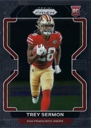 2021 Panini Prizm Base Set Trey Sermon #354 card