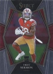 2021 Panini Select Base Set Trey Sermon #168 card