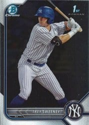 2022 Bowman Chrome Prospects Trey Sweeney #BCP-137 card