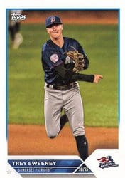 2023 Topps Pro Debut Base Set Trey Sweeney #PD-127 card
