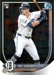 2025 Bowman Chrome Base Set Trey Sweeney #25 card