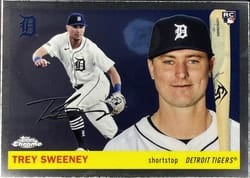 2025 Topps Chrome Platinum Base Set Trey Sweeney #298 card