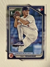 2024 Bowman Draft Trey Yesavage Blue #BD-92 card