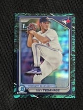2024 Bowman Draft Chrome Trey Yesavage Aqua Lunar Refractor #BDC-92 card