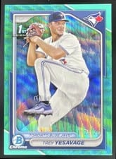 2024 Bowman Draft Chrome Trey Yesavage Aqua Wave Refractor #BDC-92 card