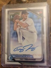 2024 Bowman Draft Chrome Prospect Autograph Trey Yesavage Refractor #CPA-TY card
