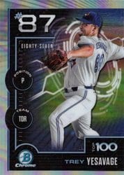 2025 Bowman Bowman Scouts Top 100 Trey Yesavage #BTP-87 card