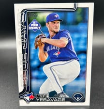 2025 Topps Pro Debut Autographs Trey Yesavage #PD-45 card